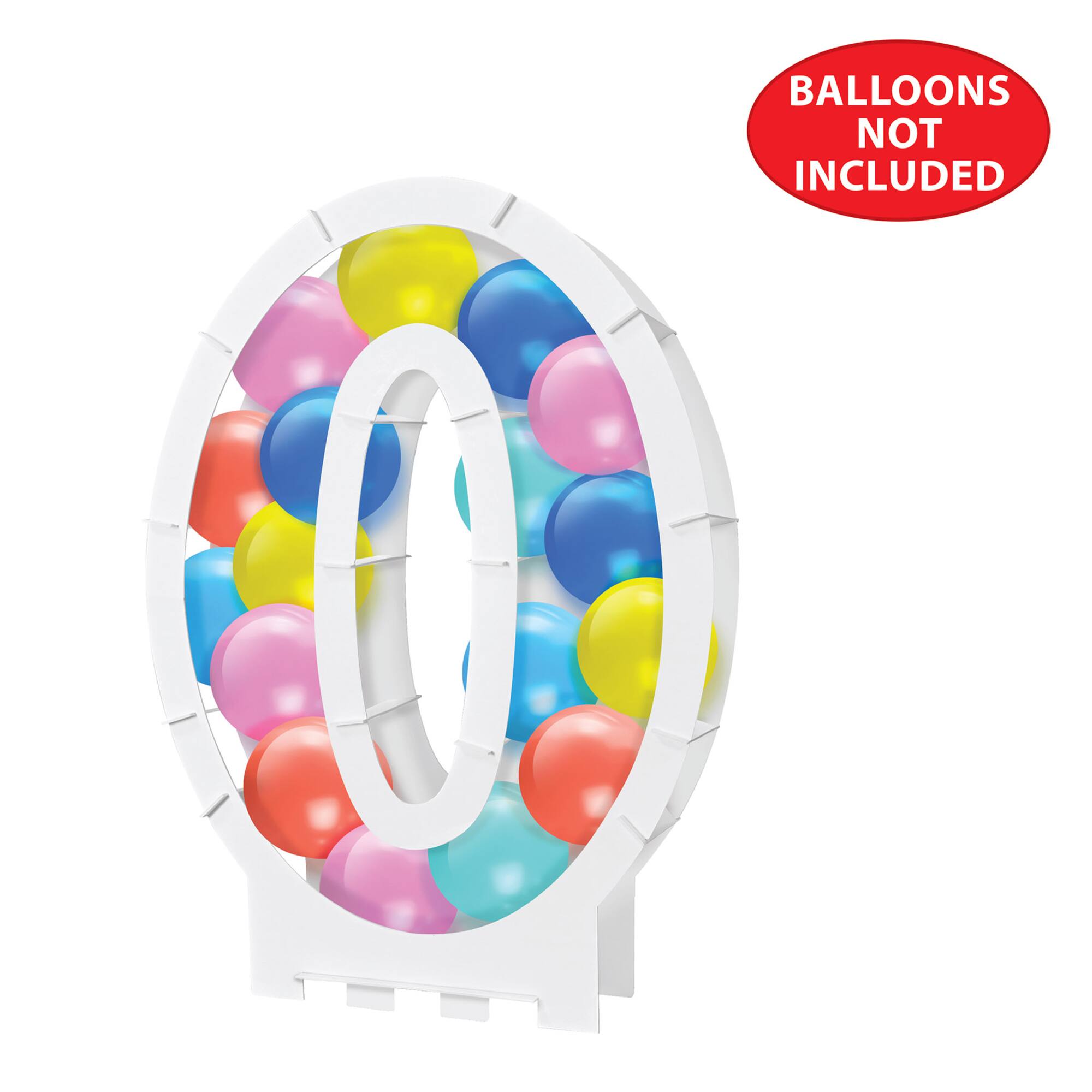Beistle 32" White Balloon Mosaic Number Frame